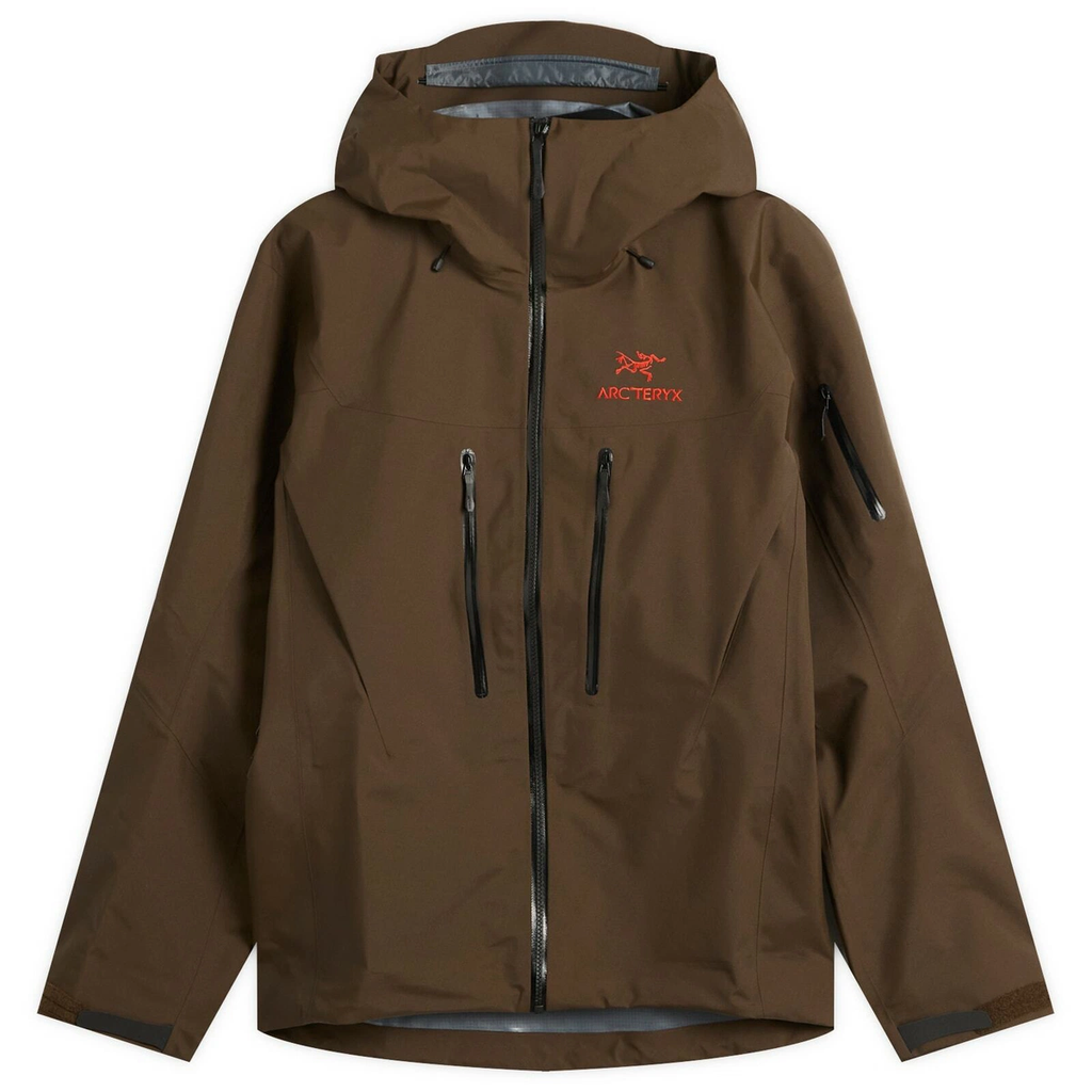 Arc'teryx Men's Alpha SV Gore-Tex Jacket in Carob/Black/Dynasty