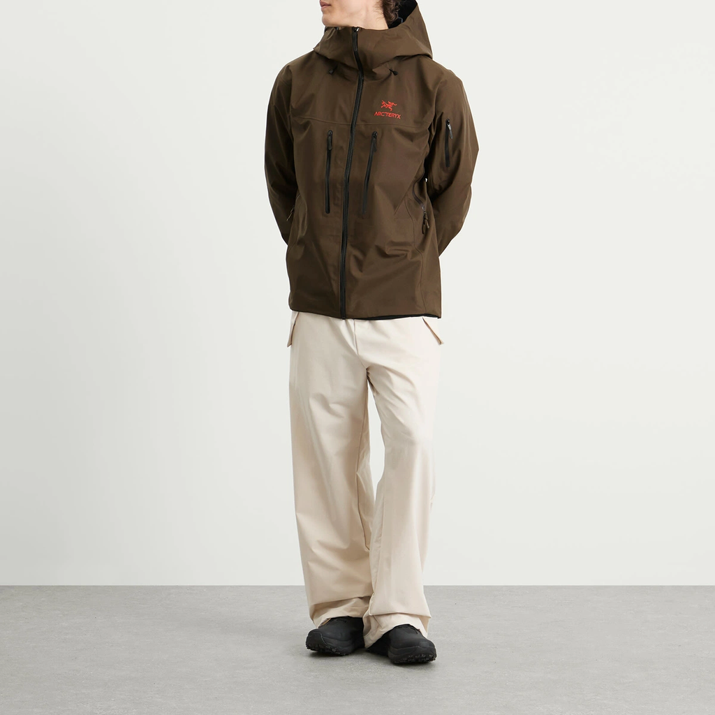 Arc'teryx Men's Alpha SV Gore-Tex Jacket in Carob/Black/Dynasty