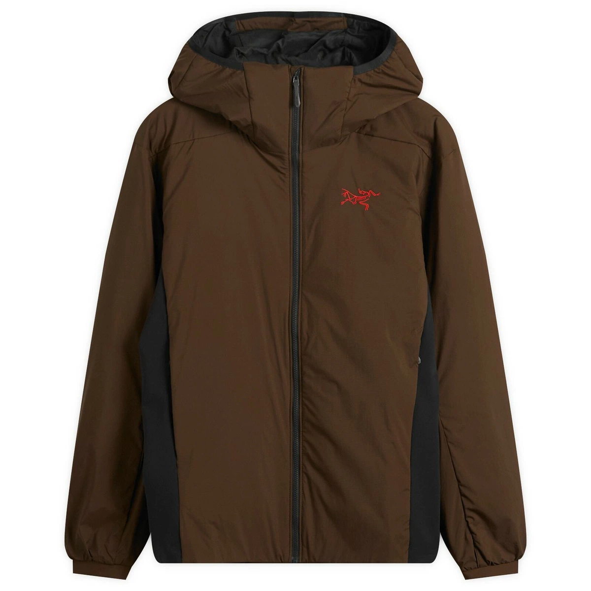 Arc'teryx Men's Atom Hooded Jacket in Carob/Black/Dynasty