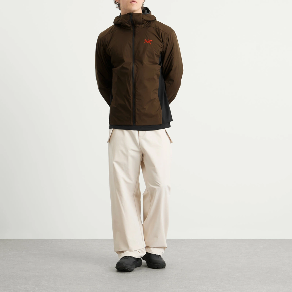 Arc'teryx Men's Atom Hooded Jacket in Carob/Black/Dynasty